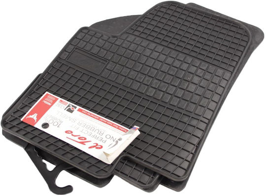 Frogum Set of Front and Rear Mats 4pcs for Kia Soul 2009-2013 Black