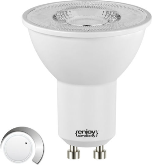 Elvhx LED Bulb 7.5W for Socket GU10 and Shape MR16 Cool White 615lm Dimmable