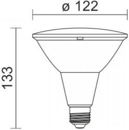 Spot Light Λάμπα LED 15W για Ντουί E27 και Σχήμα PAR38 Πράσινο 1200lm