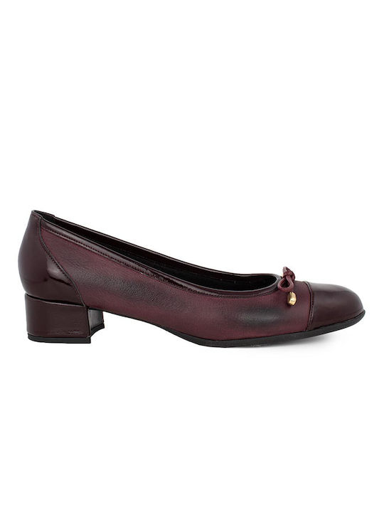 Castor Anatomic Leather Burgundy Heels