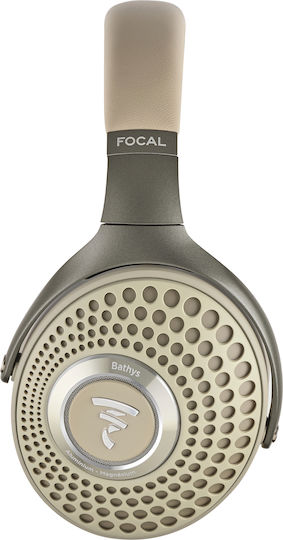 Focal Bathys Wireless Wired Over Ear Headphones with 30 Hours Playing Time and Quick Charge Dune