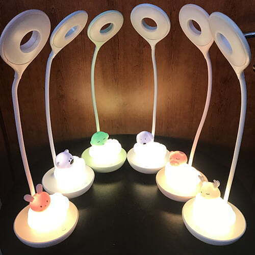 Bright Sun LED Kinder Schreibtischlampe Bright Sun Honey Piggy Grün