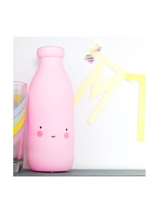 A Little Lovely Company Kids Decorative Lamp Mini Milk Light Pink Pink
