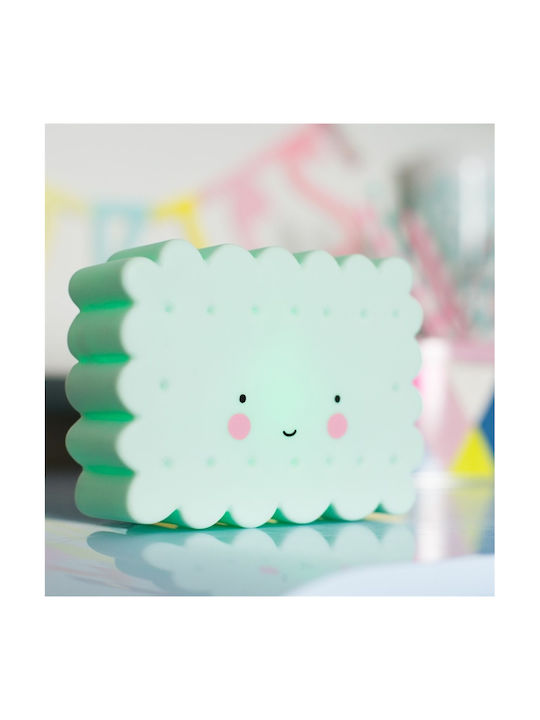 A Little Lovely Company Led Kids Decorative Lamp Mini Cookie Light Mint Green
