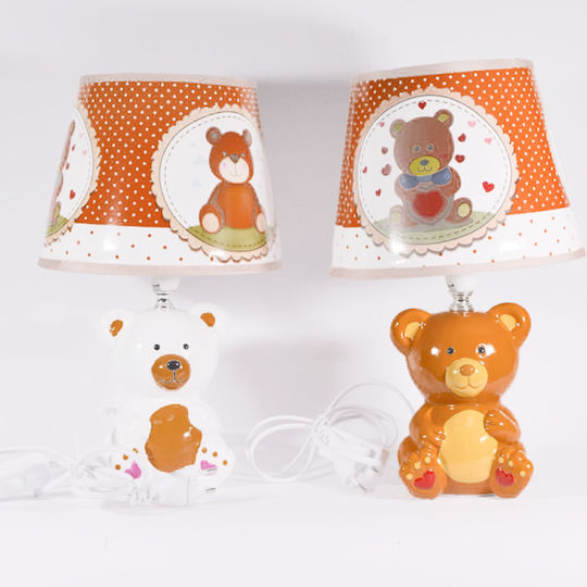 SP Souliotis Kinder Nachttischlampe Bärchen Braun