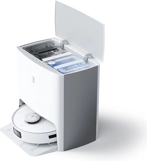 Ecovacs Deebot T10 Turbo Σκούπα Ρομπότ με Χαρτογράφηση Laser & Απορρόφηση 3000Pa White