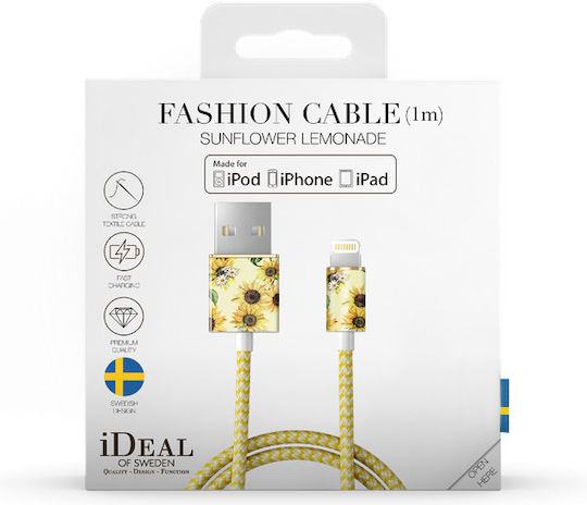 iDeal Of Sweden USB to Lightning Cable Sunflower Lemonade 1m (IDFCL-115)