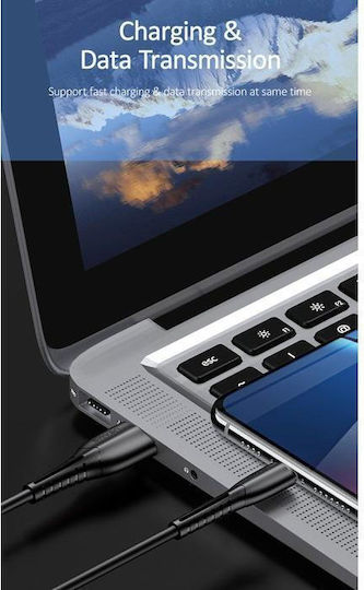 Usams Regular USB to Lightning Cable Μαύρο 1m (U35)