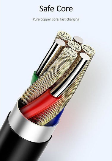 Usams Regular USB to Lightning Cable Μαύρο 1m (U35)