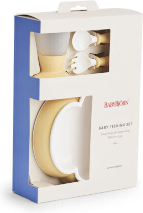 BabyBjorn Σετ Φαγητού Baby Feeding Set από Πλαστικό Κίτρινο 4τμχ