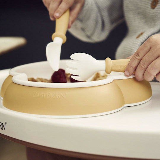 BabyBjorn Σετ Φαγητού Baby Feeding Set από Πλαστικό Κίτρινο 4τμχ