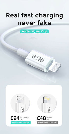 Joyroom Ben Series PD USB-C to Lightning Cable White 1.2m (S-M420)