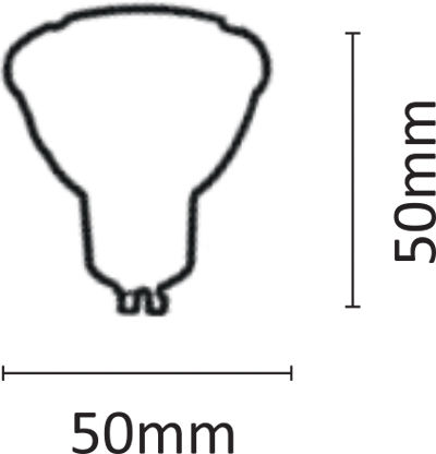 Inlight LED-Lampe 7W für Fassung GU10 und Form MR16 Warmes Weiß 570lm