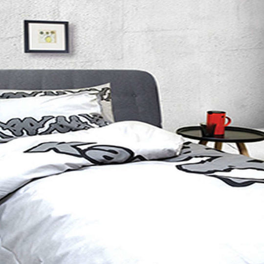 Homeline Set Kids Duvet Cover Single White