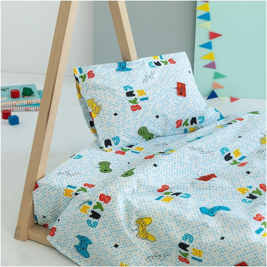 Palamaiki Kinderdecke Einzel My Kingdom Hellblau 160x240cm