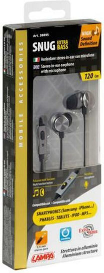 Lampa Snug In-Ear Freisprecheinrichtung Kopfhörer mit Stecker 3.5mm Silber