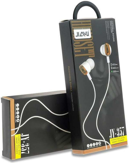 JY-357 In-ear Handsfree Headphones with Connector 3.5mm Gold