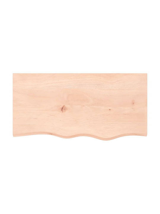 vidaXL Rectangular Office Desk Surface made of Solid Wood Raw 80x40x2cm 3156290 1pcs