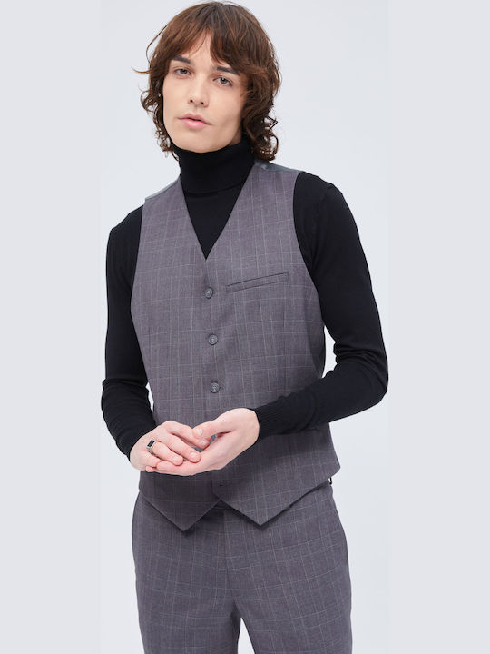 Men's Vest Slim Fit Gray