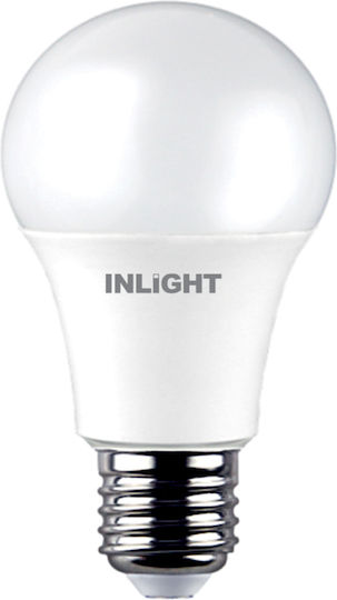 Inlight LED-Lampe 12W 109mm für Fassung E27 und Form A60 Warmes Weiß 1060lm