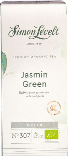 Simon Levelt Зелен Чай Органичен продукт Jasmin 20 Чанти 90гр 1бр