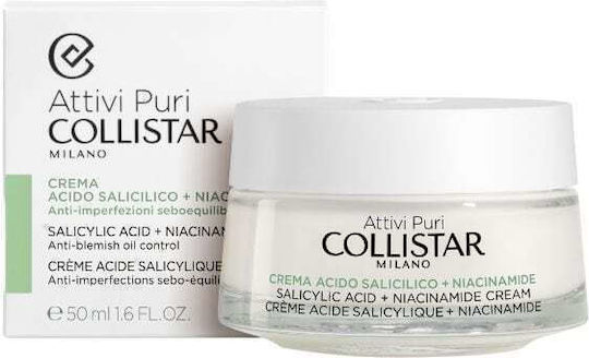 Collistar Attivi Puri Salicylic Acid + Niacinamide Cream Face 50ml