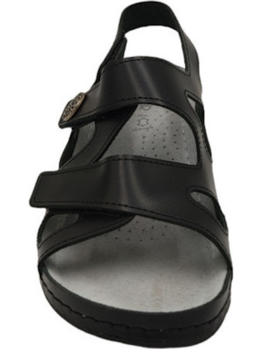Sandale Casual Damă Anatomici Din Piele Negre