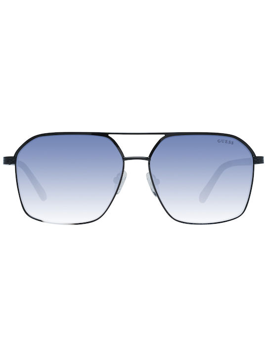 Guess Sunglasses with Black Plastic Frame and Light Blue Gradient Lens GF5081 01W