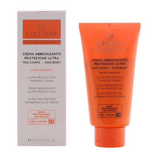 Collistar Ultra Protection Tanning Cream SPF 30 Αδιάβροχη Αντηλιακή Κρέμα Προσώπου & Σώματος SPF30 150ml