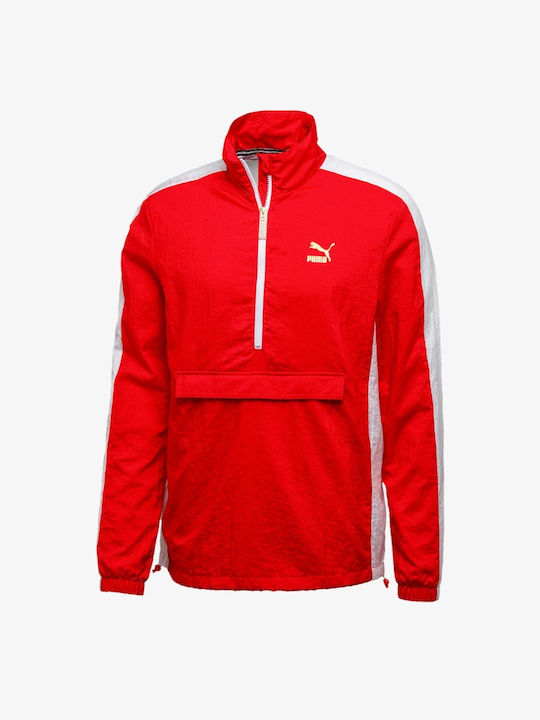 Puma T7 BBoy Track Jacket Men's Sweatshirt with Pockets Red