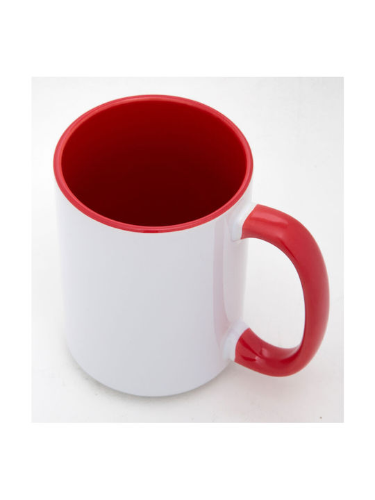 Koupakoupa Rainbow Ceramic Cup Red 450ml