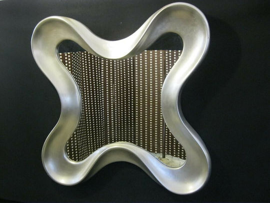 Epiplo-Fos 0200010 Wandspiegel Rechteckig Silbern 110x110cm