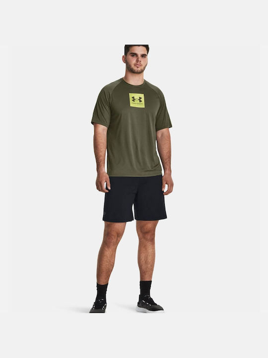 Under Armour Fill Ss Bluza Sportivă pentru Bărbați cu Mânecă Scurtă Verde