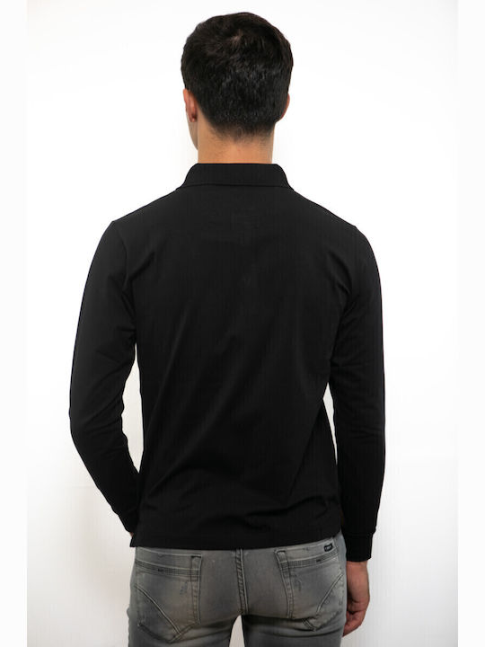 Polo Bluză cu mânecă lungă Neagră