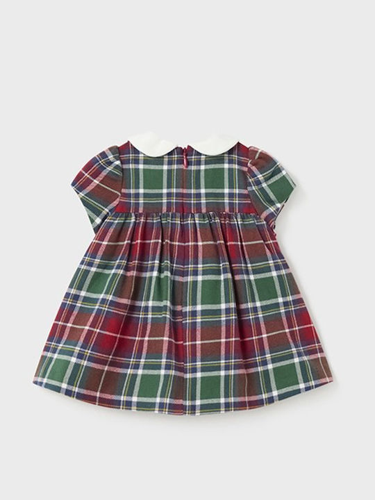 Mayoral Kids Dress Short Sleeve Burgundy