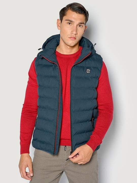 Sleeveless Jacket Puffer Petrol