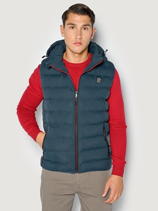 Sleeveless Jacket Puffer Petrol