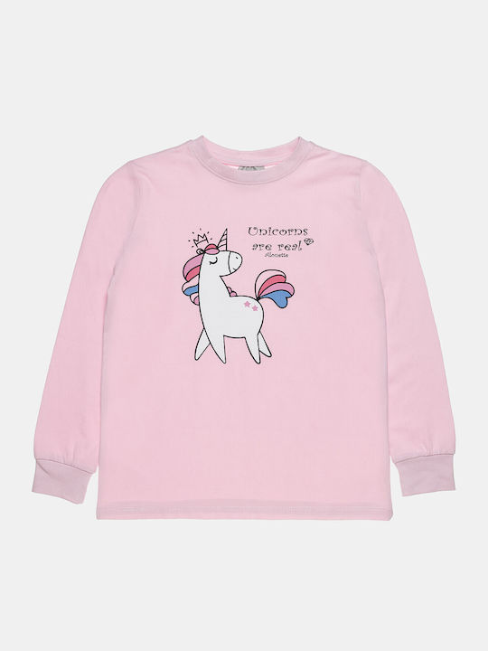 Alouette Kinder Schlafanzug Winterlich Baumwoll Rosa Alouette Kinder Schlafanzug Winterlich Baumwoll Rosa