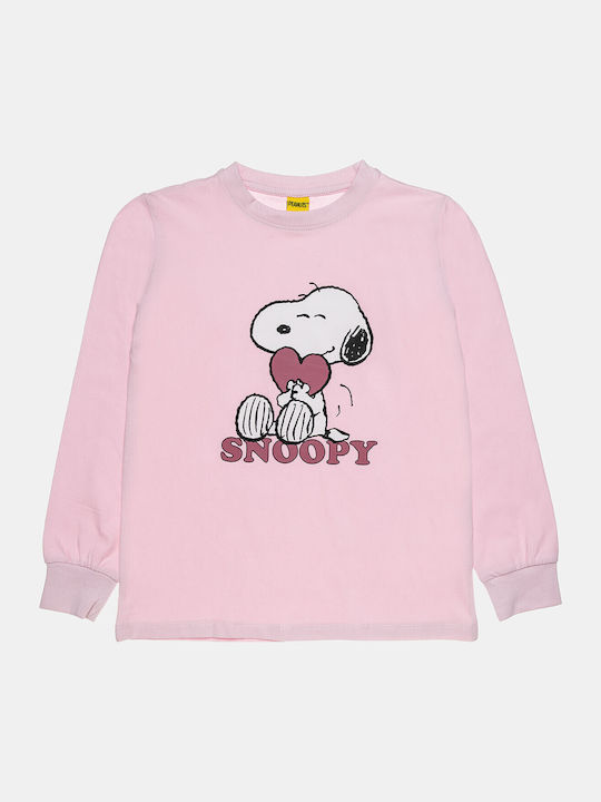 Alouette Kinder Schlafanzug Winterlich Baumwoll Rosa Snoopy Alouette Kinder Schlafanzug Winterlich Baumwoll Rosa Snoopy