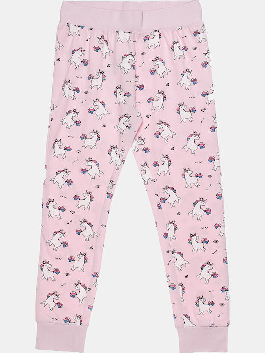 Alouette Kinder Schlafanzug Winterlich Baumwoll Rosa