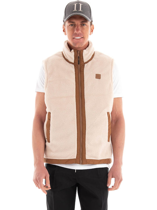 Sleeveless Jacket Brown