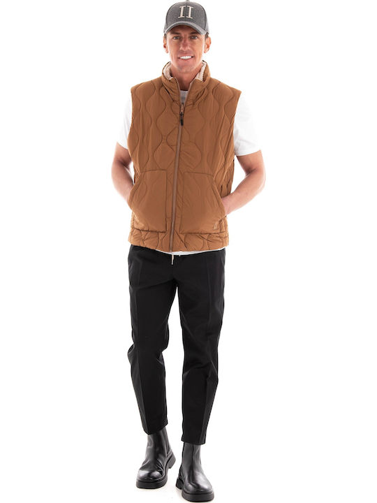 Sleeveless Jacket Brown