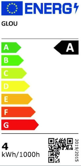 Glou LedArt Λάμπα LED 4.9W για Ντουί E27 και Σχήμα A60 Φυσικό Λευκό