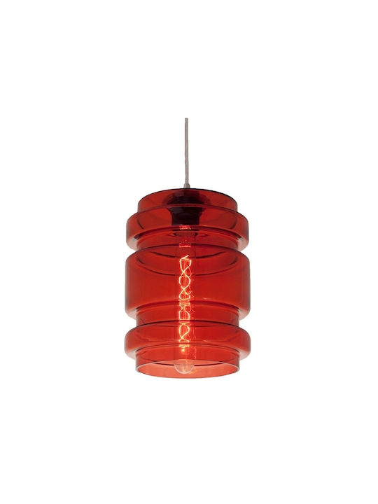 Luma Pendant Light Single-Light for Socket E27 Red