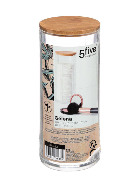 5Five Recipient Suport pentru Bumbac Plastic Transparentă