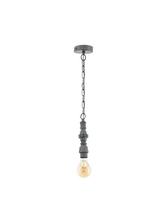 Eglo Chepstow Pendant Light Single-Light for Socket E27 Gray