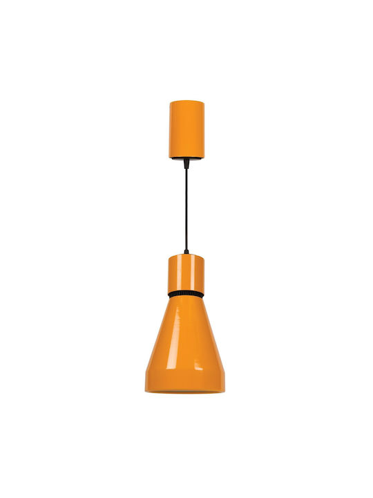 VK Lighting Pendant Light LED Bell Orange 64173-037118