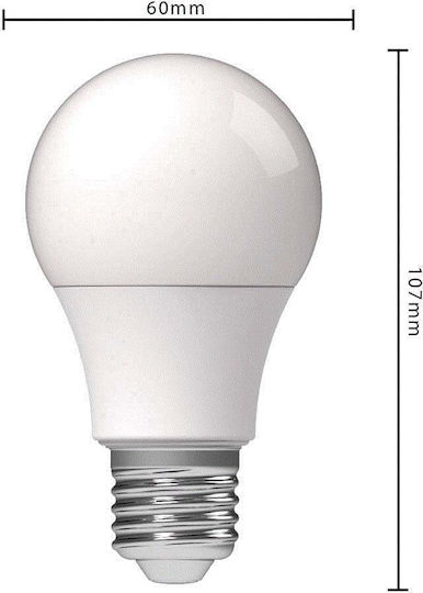 123led Λάμπα LED 8W για Ντουί E27 και Σχήμα A60 Φυσικό Λευκό 806lm