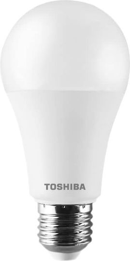 Toshiba LED Bulbs 8.5W for Socket E27 and Shape A60 Natural White 806lm 3pcs