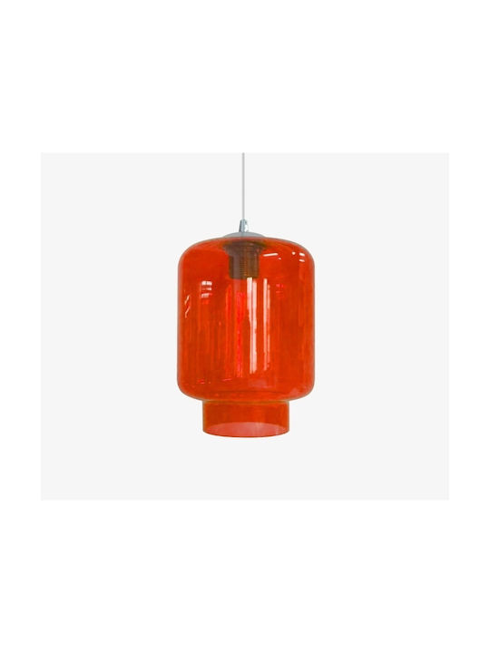 Luma Pendant Light Single-Light for Socket E27 Red